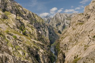 La rivière dans les pics d'Europe.