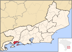 Location of Mangaratiba in the state of Rio de Janeiro