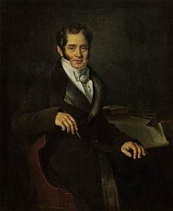 Carlo Rossin muotokuva 1820-luvulta.