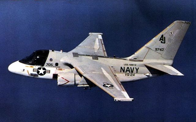 VS-24 S-3A of Carrier Air Wing EIGHT aboard USS NIMITZ, c.1981