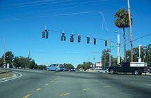 Intersection of State Road 25 with County Road 35 and State Road 35 SR 35 and 25 intersection01.jpg