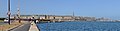 English: Panorama of Bassin Vauban in Saint-Malo harbour, in background old city Polski: Panorama basenu Vauban w porcie w Saint-Malo, w tle stare miasto