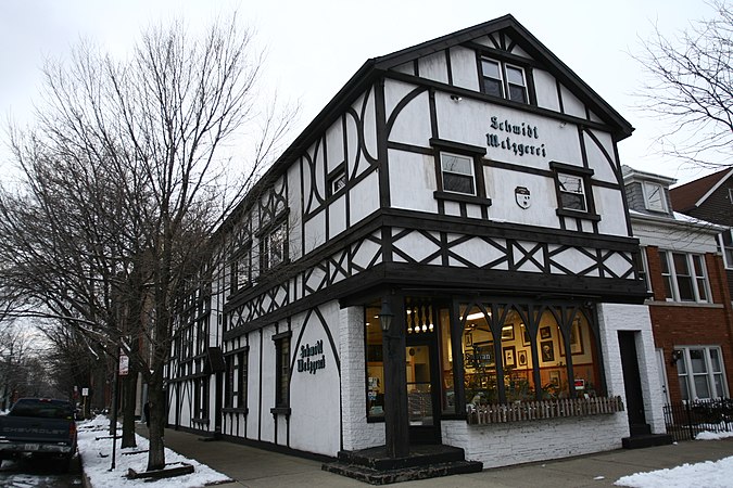 A Fachwerk-style building, the site of a former Butchery