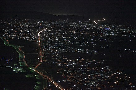 Night view of a section of Kandahar