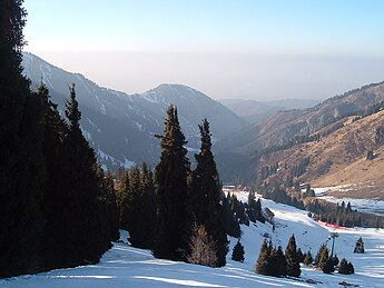 Shymbulak, planned venue for alpine skiing. Shimbulak1.JPG