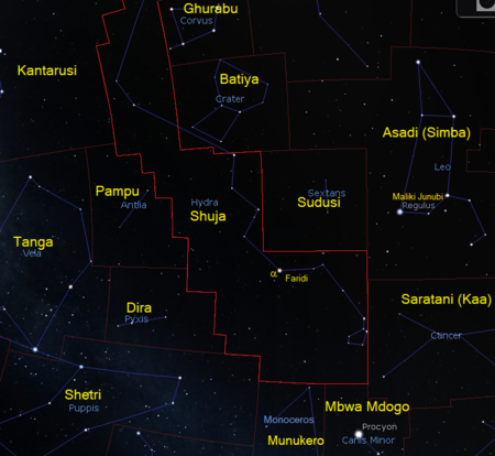 Shuja (kundinyota) (CC BY-SA 4.0 © 2004-2016 Fabien Chereau et al. Stellarium)