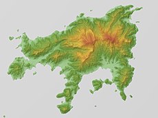 Shōdoshima Relief Map, SRTM-1.jpg