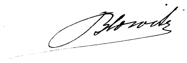 signature de Henri Opper de Blowitz