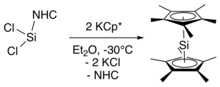 Syntheseweg zu Decamethylsilicocen ausgehend von einem NHC-stabilisierten Silylen