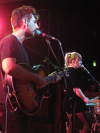 Charles Watson and Rebecca Taylor performing in London on September 24, 2009.