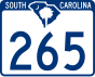 Carolina selatan Raya 265 penanda