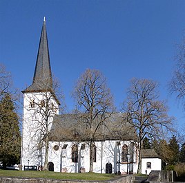 Parish Church of St. Helena, tower and old church from the south.