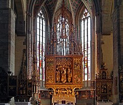 Image 28Main altar in Basilica of St. James from the workshop of Master Paul of Levoča, highest wooden altar in the world, 1517 (from Culture of Slovakia)