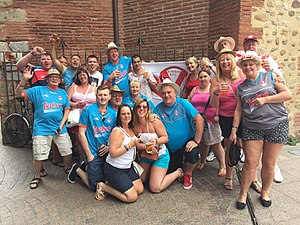 St Helens fans in Perpignan 2016 St Helens RFC Fans.jpg