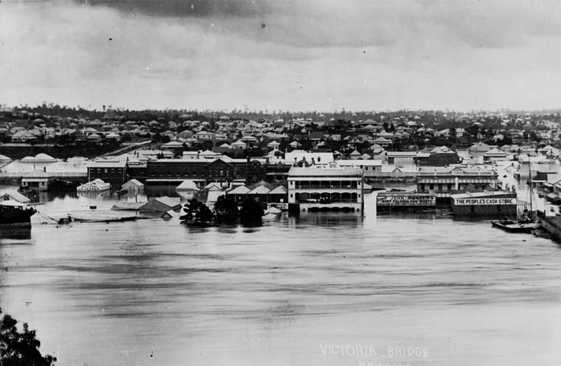 File:StateLibQld 1 114716 Hope Street, South Brisbane, under floodwaters in 1893.jpg