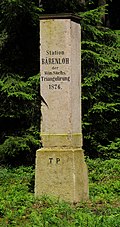 Totality of Royal Saxon Triangulation ("European degree measurement in the Kingdom of Saxony");  Station 150, Bärenloh