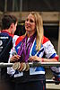 Stephanie Millward with her 2012 Paralympic medals at the Our Greatest Team Parade
