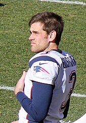 Despite being a 4th round pick, Stephen Gostkowski holds many franchise and NFL records, including most consecutive Extra points, has been named to 4 Pro Bowls, 3 All-Pros, and is a 3-time Super Bowl champion, during his 13 year career with the New England Patriots. Stephen Gostkowski 2014.JPG