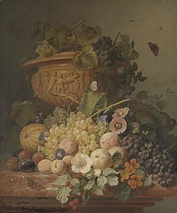 Still Life with Flowers and Fruit (1824)