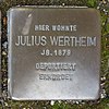 Stolperstein Bad Bentheim Schlossstraße 15 Julius Wertheim