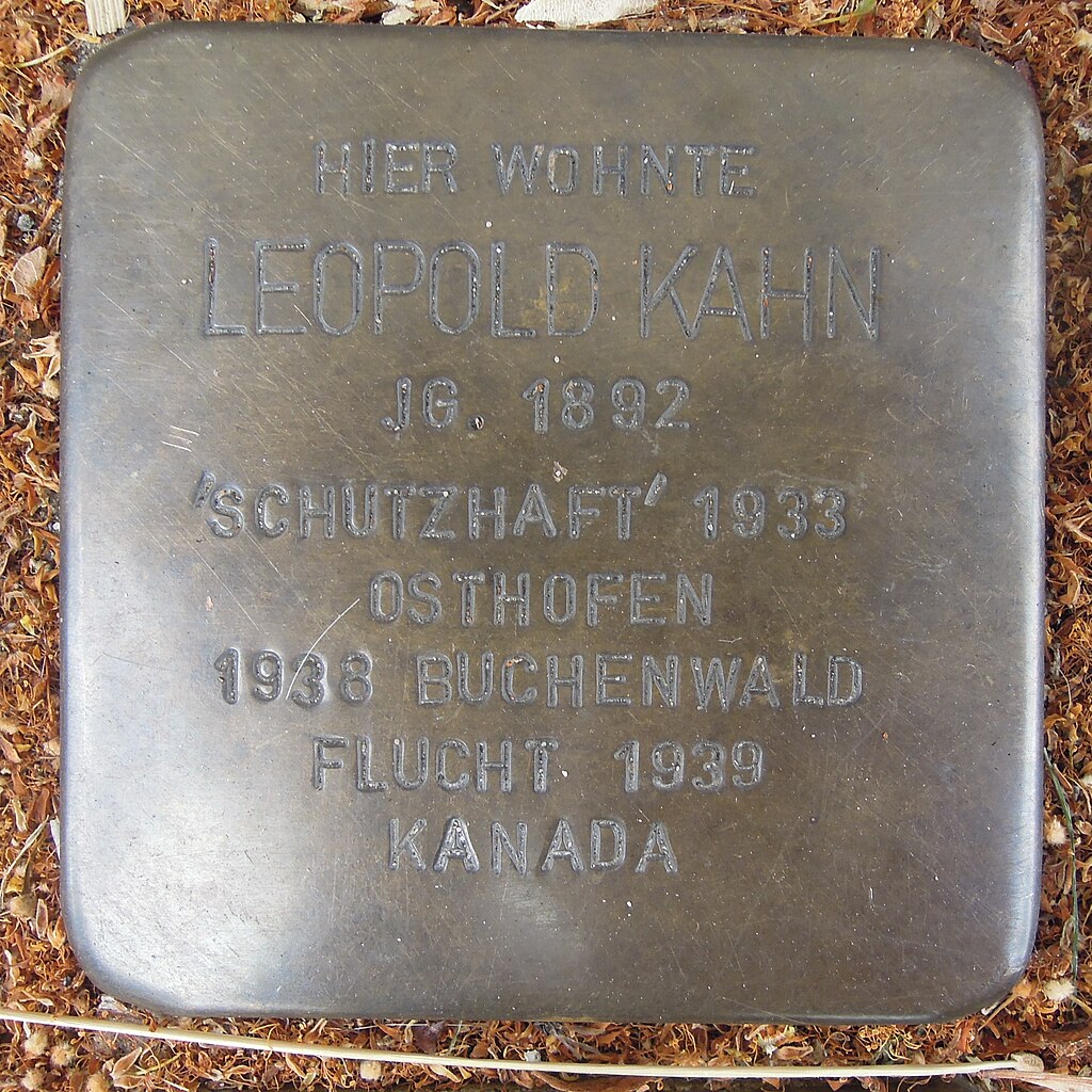 Stolperstein für Leopold Kahn