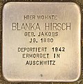 Stumbling stone for Blanka Hirsch (Schwerin) .jpg