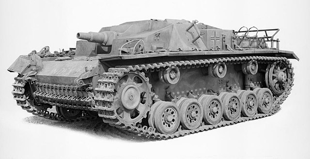 The German Stug III assault gun, here in one of its early configurations, armed with a 75 mm StuK 37 howitzer