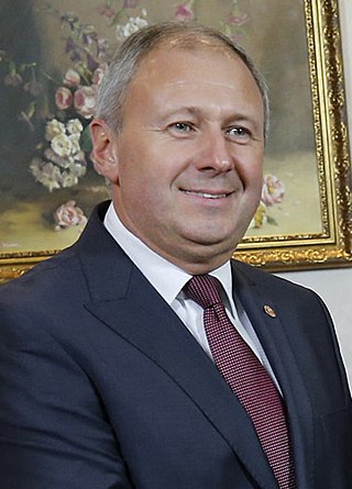 <span class="mw-page-title-main">Syarhey Rumas</span> 9th Prime Minister of Belarus 2018-2020