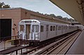 An H1 subway train parked at the Davisville Yard