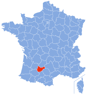 Location of Tarn-et-Garonne in France Tarn-et-Garonne-Position.svg