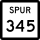 State Highway Spur 345 markør