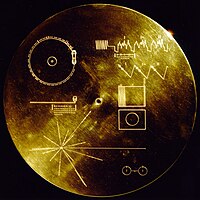 Resultado de imagen de disco de oro de la voyager