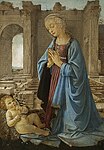 聖母子像　1470年ごろ制作　ジョン・ラスキンが長く所有したことから『The Ruskin Madonna』ともいう