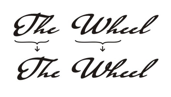 Ligatures "Th" and "Wh" illustration