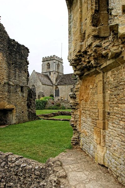 File:The ruins of Minster Lovell Hall and the Church, Minster Lovell - geograph.org.uk - 3690443.jpg