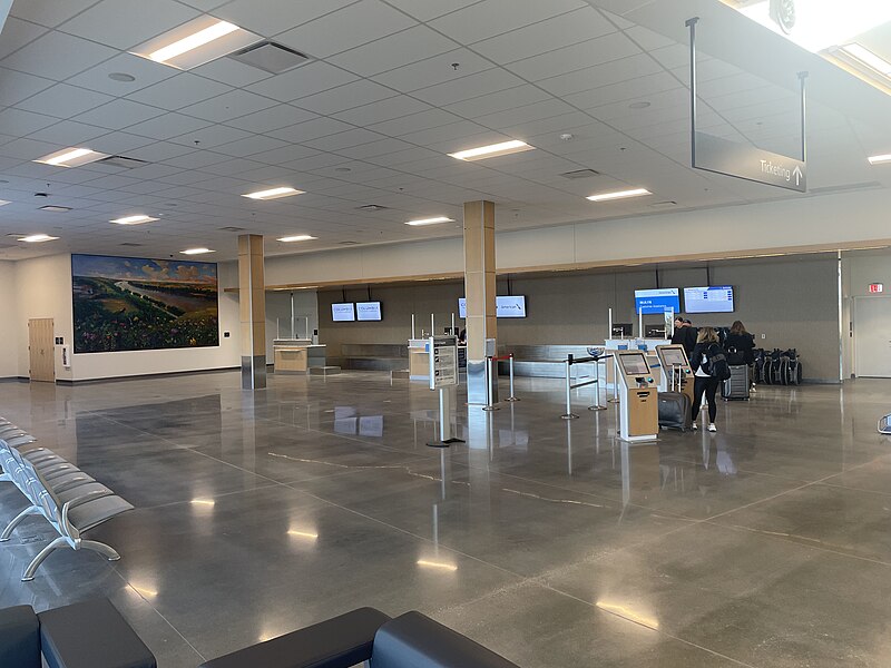 File:Ticket Counters in Columbia Regional Airport terminal in 2023.jpg