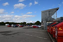 The main car park outside the Roger Millward West Stand at Sewell Group Craven Park, Kingston upon Hull.