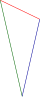 Triangle heptagonal.