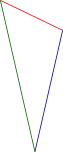 Triangle heptagonal.