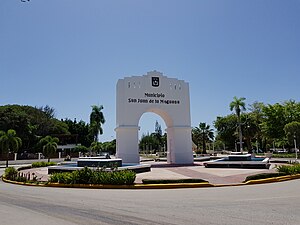 Entrance to the town of San Juan.