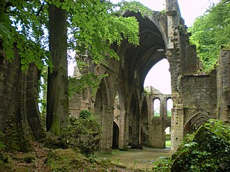 Ruins of the abbey church Trois-Fontaines ene.jpg