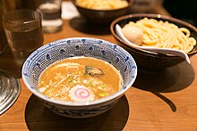 Tsukemen at a Rokurinsha restaurant in Tokyo Tsukemen at a Tokyo restaurant.jpg