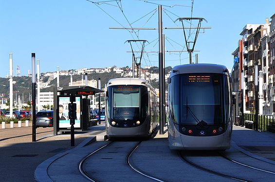 Tram station, tram forward, tram backward