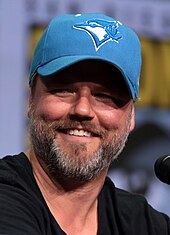 Labine at the 2017 San Diego Comic-Con to promote Dirk Gently's Holistic Detective Agency Tyler Labine by Gage Skidmore.jpg