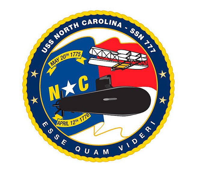 File:USS North Carolina SSN 777 Patch.jpg