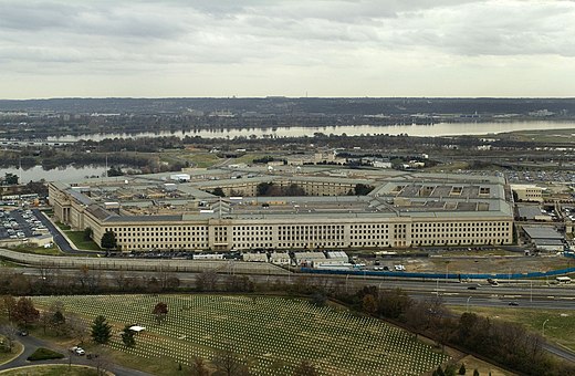 Many defense contractors are headquartered in the Washington area near the Pentagon in Arlington.