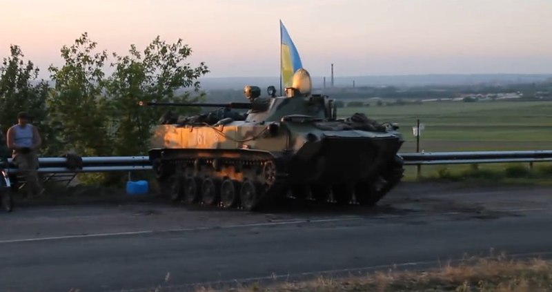 File:Ukrainian roadblock between Kramatorsk and Sloviansk, May 11, 2014 (2).jpg