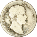 Un franc, Bonaparte Premier Consul, yıl 12, Nantes, avers.png