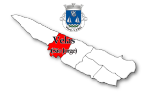 Localização no município de Velas