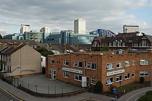 View towards Central Croydon from Pitlake Bridge View Towards Central Croydon - geograph.org.uk - 1516707.jpg